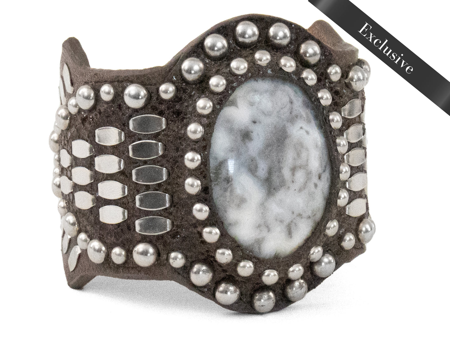 Reina Semi-precious Crazy Lace Stone Bracelet