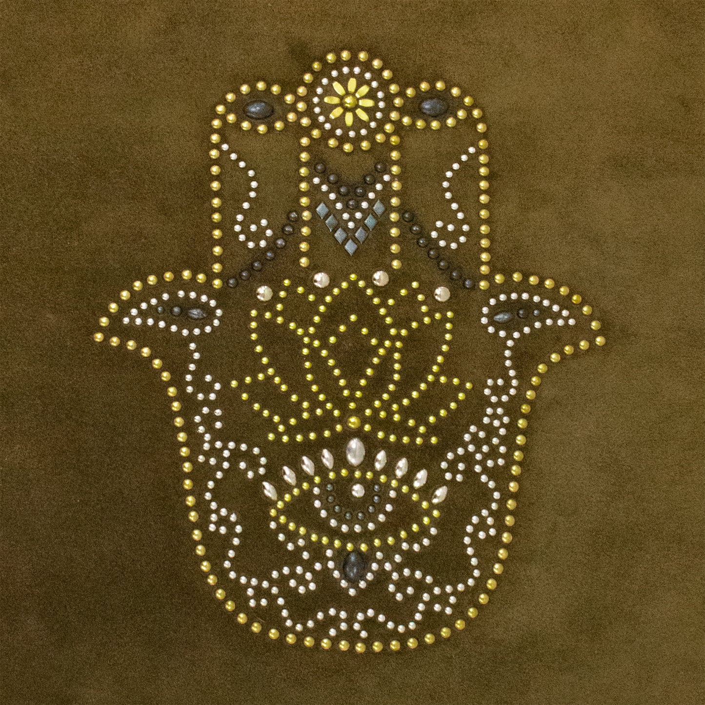 Hamsa Hand Pillow (Includes pillow insert) 20" x 20"