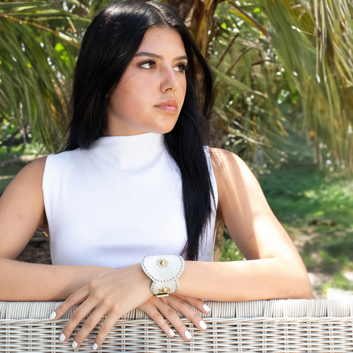 Alina Sculpted Buckle Bracelet