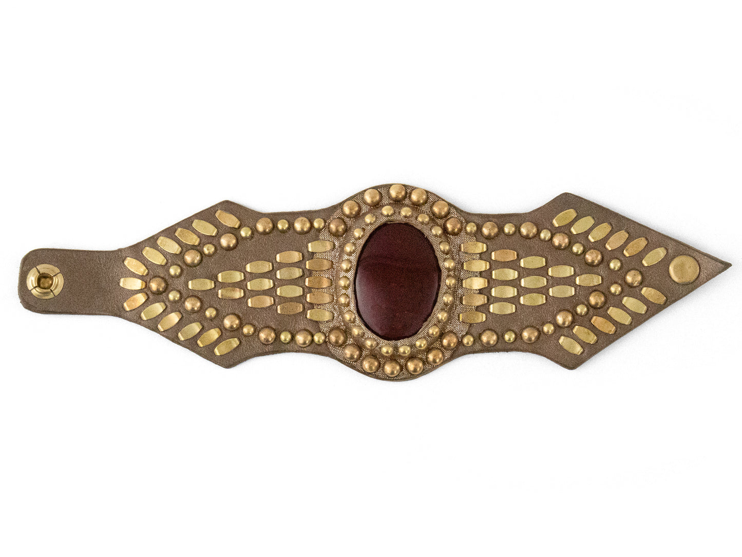 Reina Semi-precious Red Jasper Stone Bracelet