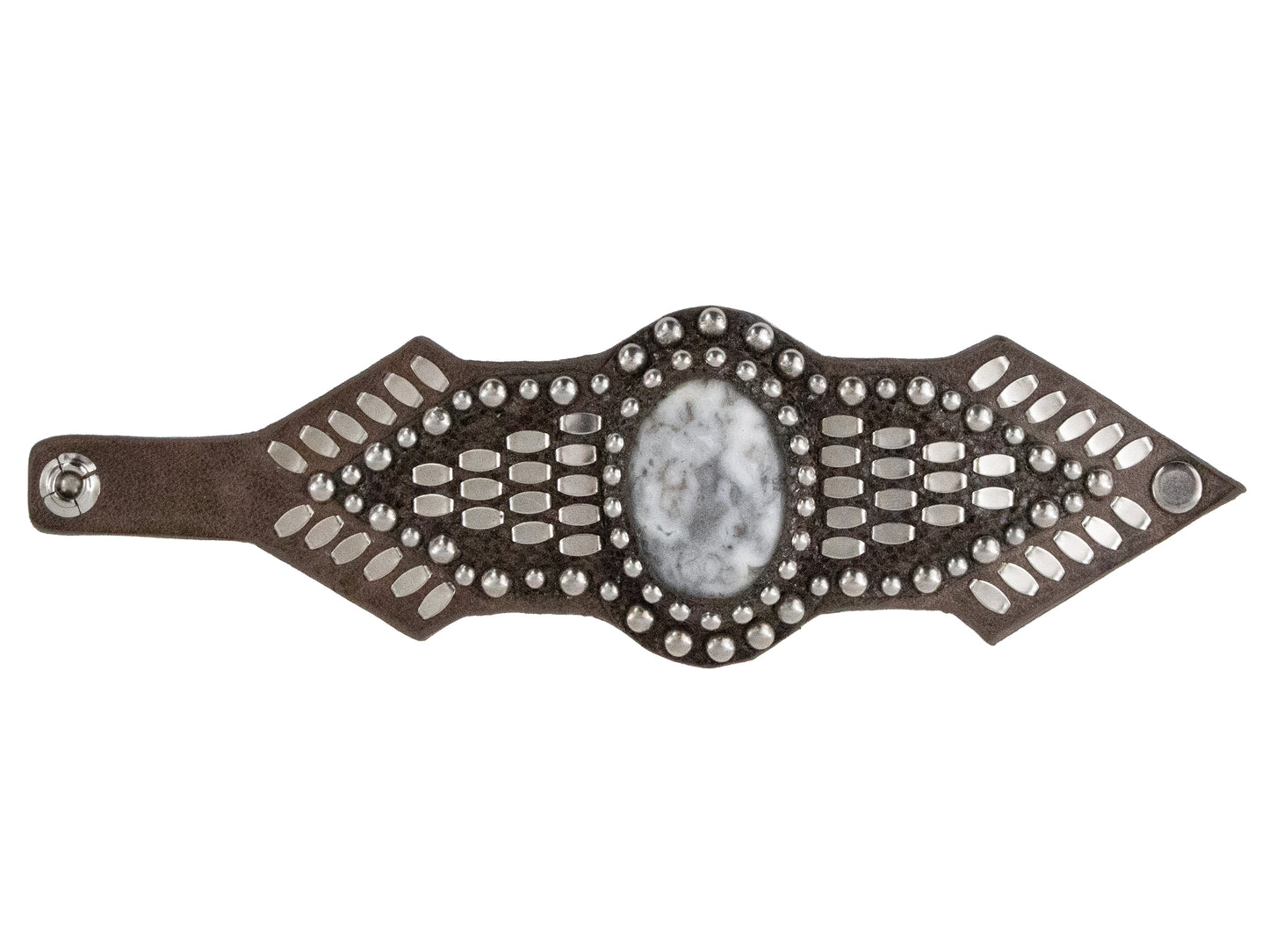 Reina Semi-precious Crazy Lace Stone Bracelet