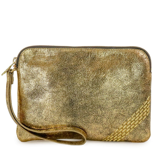 Emu Snake Wristlet Clutch