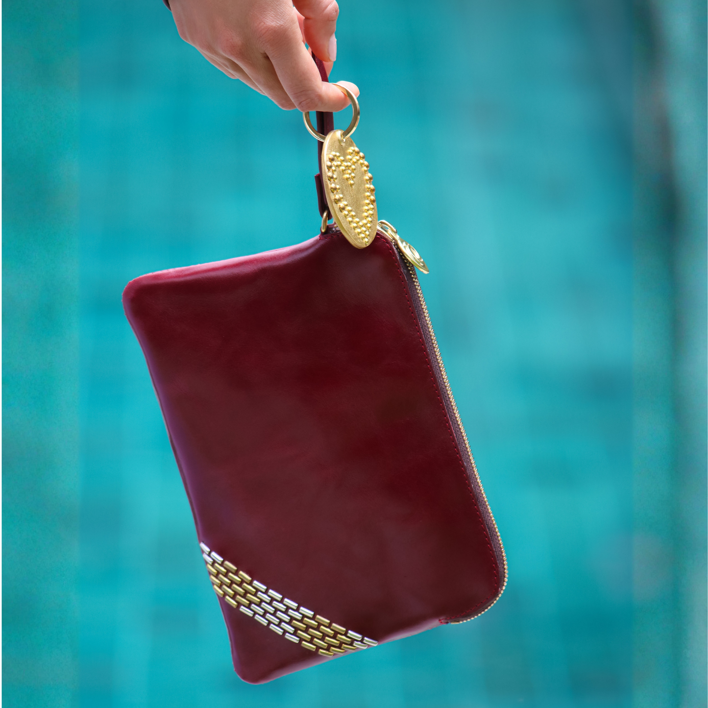 Emu Snake Wristlet Clutch